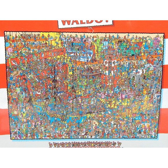 Where’s Waldo? 3000 Piece Jigsaw Puzzle 32" x 45" By Aquarius Sealed - Picture 7 of 7